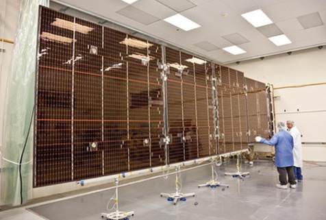 Solar Arrays of Juno Spacecraft