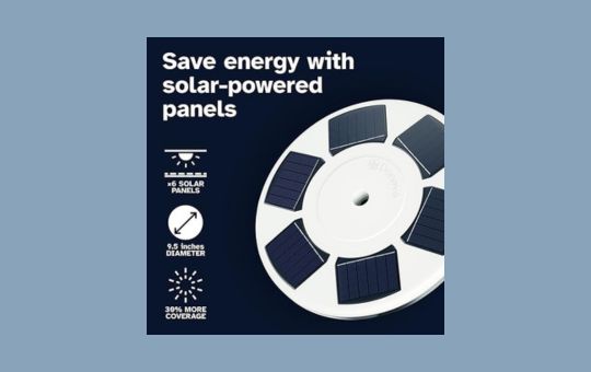 Deneve Solar Flag Pole Light, designed for illuminating flagpoles with solar-powered brightness, offering an energy-efficient and durable lighting solution for outdoor flags.