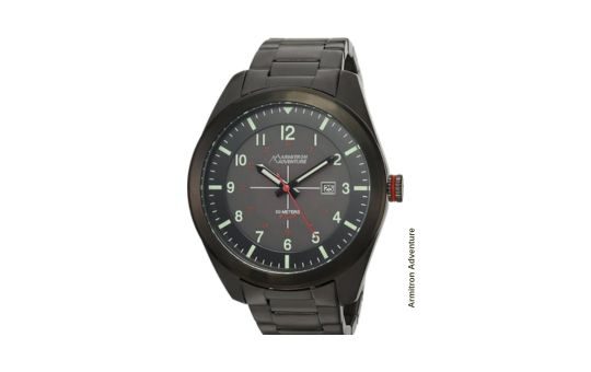 Armitron Adventure solar-powered watch with a rugged design, durable strap, and easy-to-read dial, ideal for outdoor enthusiasts and everyday wear.