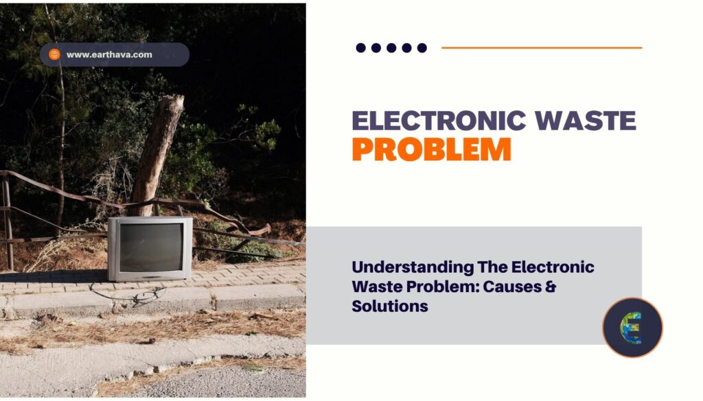 Featured Image for article "Understanding The Electronic Waste Problem: Causes & Solutions" on Earthava