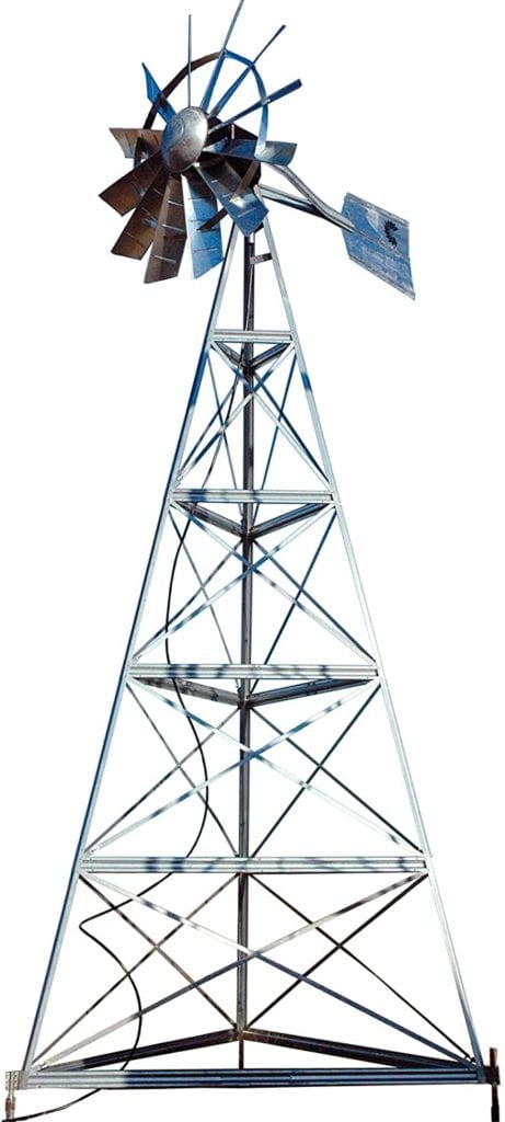 1. Outdoor Water Solutions: 20Ft Galvanized 3-Legged Aeration System Windmill