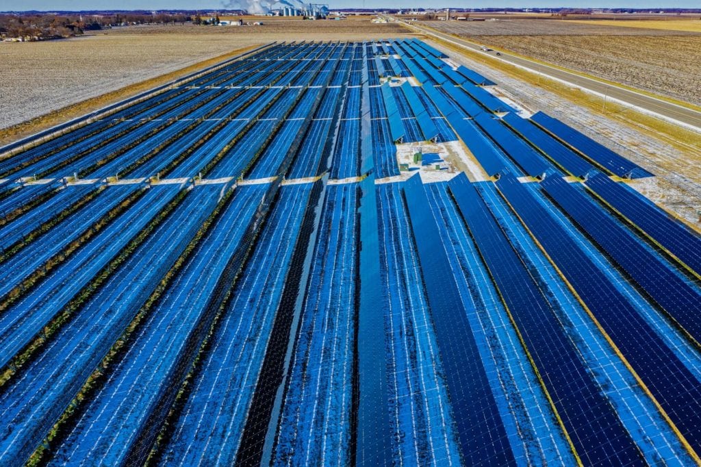 aerial photography of blue solar panels 1599819 1
