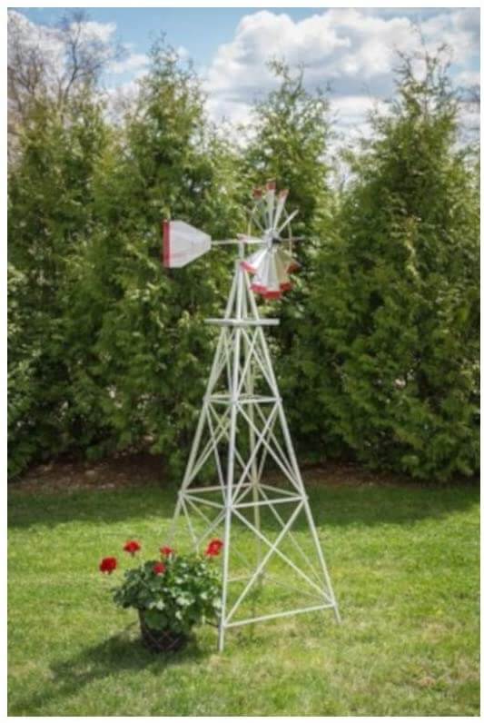 Winguard: 8Ft Aluminum Garden Windmill