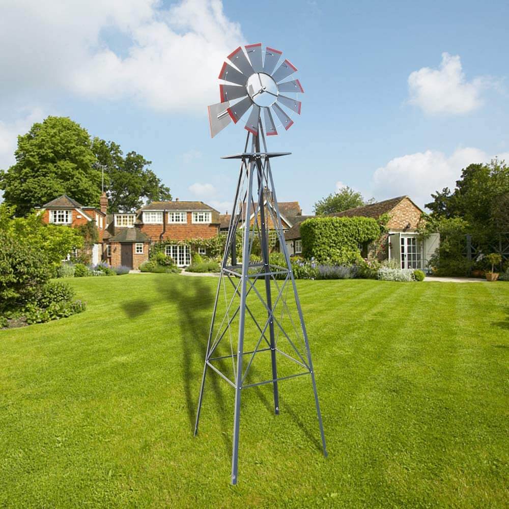 6. Ferty: 8Ft Metal Steel Windmill 