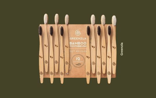 The Greenzla Bamboo Toothbrushes (12 Pack)