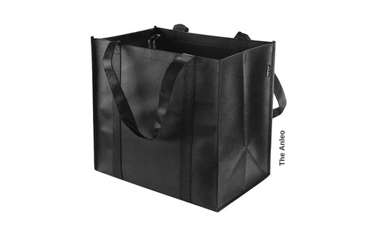 Anleo Reusable Grocery Bags with Reinforced Handles [6 Pack] – Sturdy, eco-friendly, and foldable shopping bags designed for durability and multiple uses.
