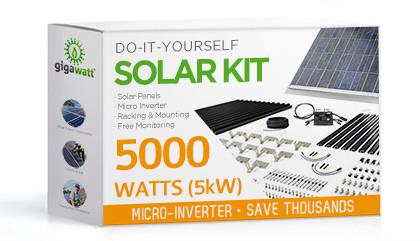 5000 Watt (5kW) DIY Solar Install Kit with Micro-inverters [Rooftop]