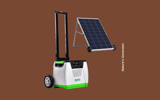 Nature's Generator Off-Grid Generator, a reliable and efficient solar-powered backup system, perfect for off-grid living, emergency power, and eco-friendly energy solutions.
