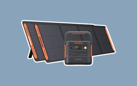 Jackery Solar Power Generator featuring a compact design, portable handle, multiple charging ports, and compatibility with solar panels for reliable off-grid energy solutions.