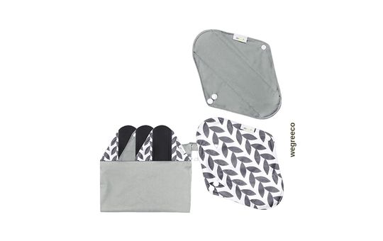 wegreeco Bamboo Reusable Sanitary Pads, eco-friendly and ultra-soft menstrual pads made from bamboo fabric, providing sustainable and comfortable period care.