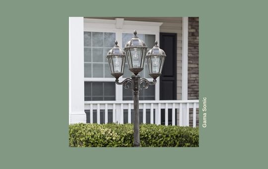 Gama Sonic Royal Solar Lamp Post – Elegant and durable outdoor lamp post with a sleek, royal design. This solar-powered light provides bright, energy-efficient illumination for gardens, pathways, or driveways. It features an automatic dusk-to-dawn operation, a long-lasting battery, and easy installation without the need for wiring.