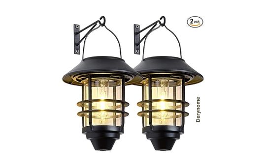 Derynome Wireless Waterproof Solar Hanging Lights, designed for outdoor use, offering energy-efficient solar-powered lighting with a durable, waterproof build for long-lasting illumination.