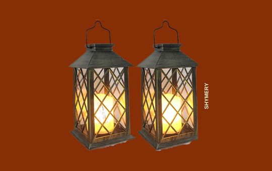 SHYMERY solar Garden Hanging Lantern with an elegant vintage design, warm LED lighting, and solar-powered functionality, perfect for outdoor decoration and ambiance.