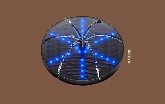 GAIZERL Solar Bird Bath Fountain featuring a sleek design with a solar-powered pump, ideal for enhancing your garden with a flowing water feature, attracting birds and adding a calming atmosphere.