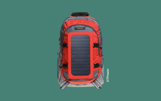 XTPower hiking solar backpack equipped with a durable solar panel for charging devices, perfect for outdoor adventures, camping, and travel.