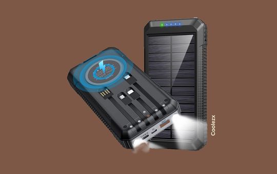 Coolezx: 33800mAh Portable Solar Power Bank