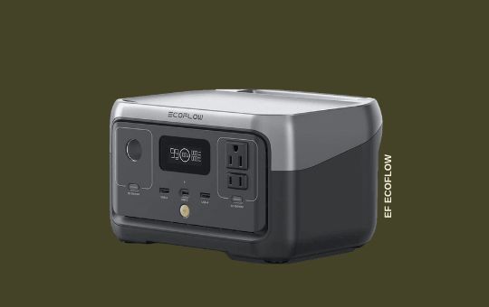EF ECOFLOW Portable Solar Power Generator, a compact and high-capacity generator with fast charging, multiple outlets, and solar panel compatibility for off-grid energy needs.