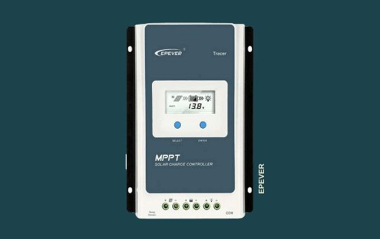 EPEVER 40A MPPT Negative Grounded Solar Charge Controller with high-efficiency power tracking, LCD display, and multi-stage charging for reliable solar energy management.