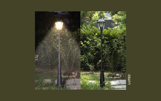  LUTEC: Outdoor Solar Lamp Post Light