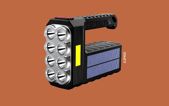 SJPRO: 3000 Lumens Solar LED Flashlight