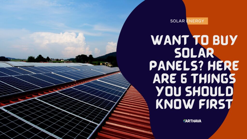 Want to Buy Solar Panels? Here are 6 Things You Should Know First