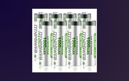 Dynpower NiMH AA Rechargeable Batteries, designed for reliable, eco-friendly power, offering long-lasting energy for high-drain devices and frequent use.