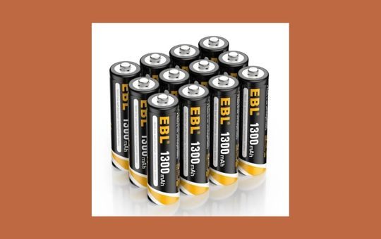 EBL AA Rechargeable Batteries, providing reliable and long-lasting power, ideal for high-performance devices with eco-friendly and efficient NiMH technology.