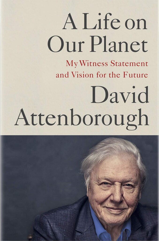 Cover of 'Attenborough's Climate Wake-Up Call' by Sir David Attenborough, urging global action to address climate change and its devastating impact on ecosystems and humanity.