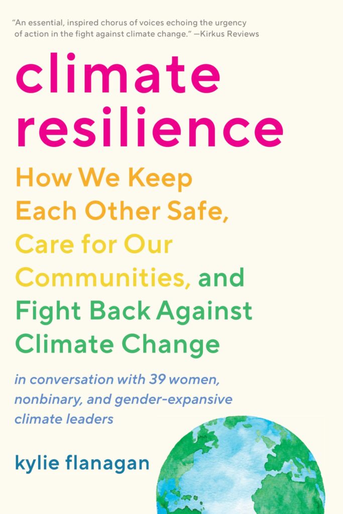 Cover of 'Climate Resilience', discussing strategies for building climate resilience by learning from natural systems and applying sustainable practices.