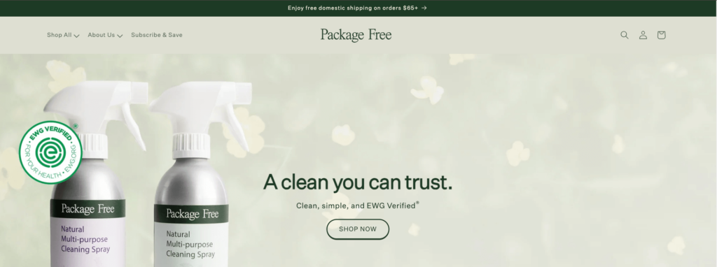 Package Free Shop