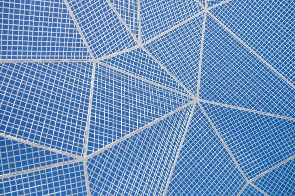 white and blue diamond pattern solar panels 
