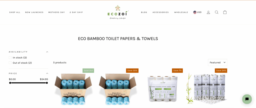 Ecozoi Reusable Bamboo Towels