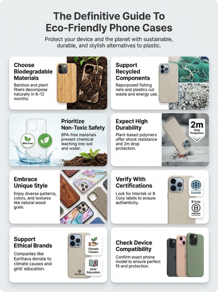 Eco-Friendly Phone Cases: The Definitive Guide to Going Green infographic