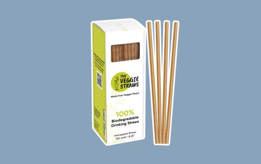 The Veggie Straws Unwrapped Biodegradable Straws
